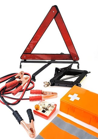 Emergency kit for a car